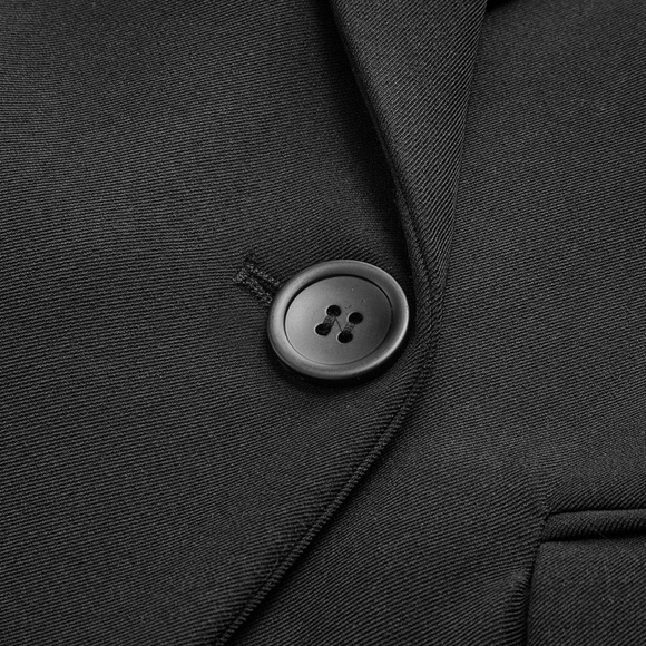 Commense Black Collar Pocket Blazer Coat NWT Size Large - Picture 11 of 12